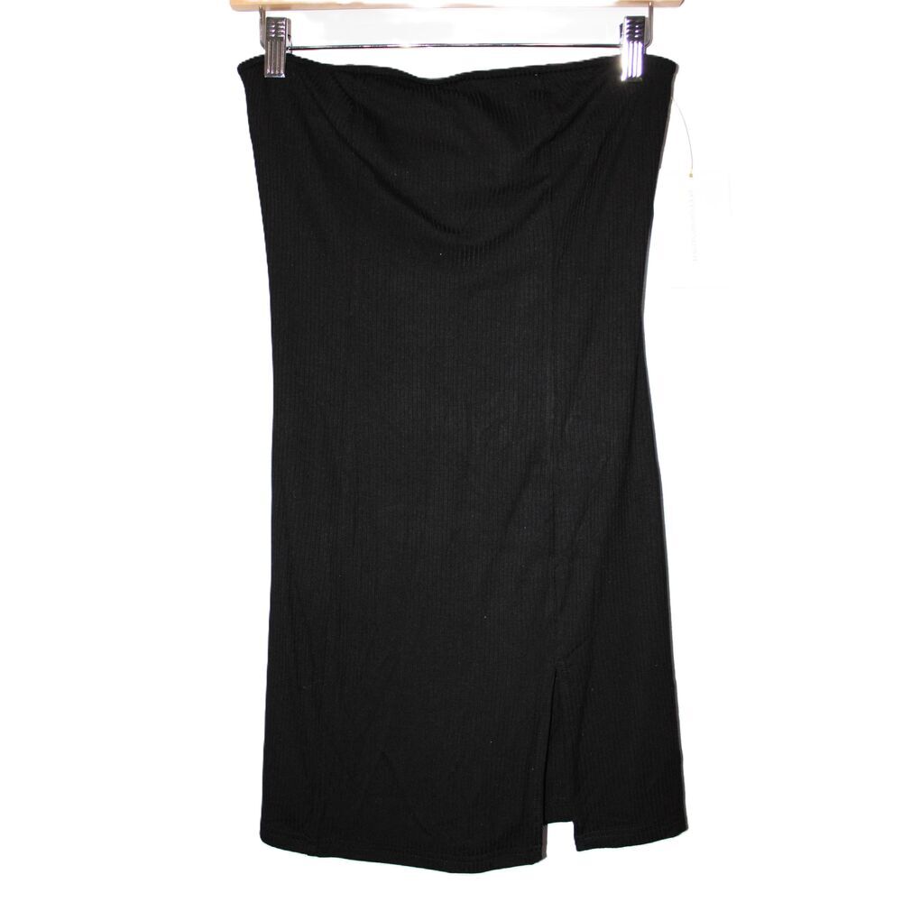 NWT Womens Le Lis Collection SM6653 Black Viscose Strapless Dress Romper Size S
